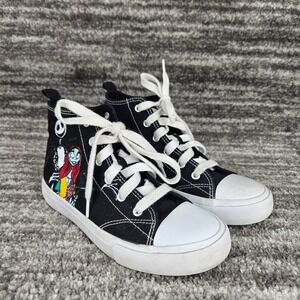 Disney Nightmare Before Christmas Sneakers High Top‎ Girls Sz 3 Shoes Jack